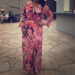 Maxi floral dress